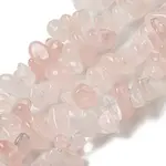 Natural Rose Quartz Chips Beads Strands