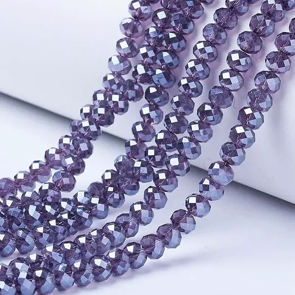 Electroplate Glass Beads Strands