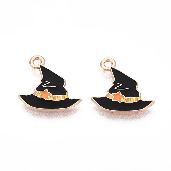 Halloween Theme Alloy Enamel Pendants