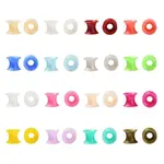 32Pcs 16 Colors Silicone Thin Ear Gauges Flesh Tunnels Plugs