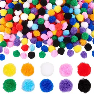 500Pcs 10 Colors DIY Doll Craft Pom Pom Yarn Pom Pom Balls