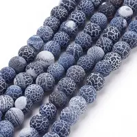 Natural Crackle Agate Beads Strands