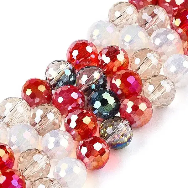 Electroplate Glass Bead Strands