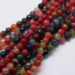 Natural Agate Round Beads Strand