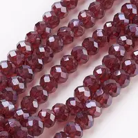 Electroplate Glass Beads Strands