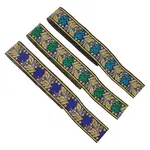 10.5M 3 Colors Ethnic Style Embroidery Polyester Ribbons