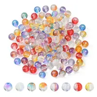 120Pcs 8 Colors Glass Beads