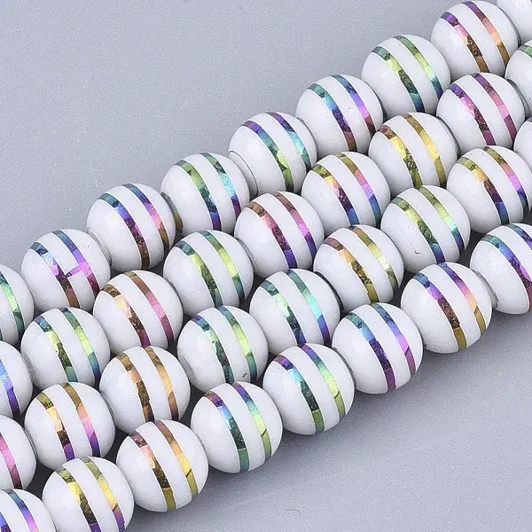 Electroplate Glass Beads Strands