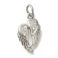 Brass Micro Pave Cubic Zirconia Pendants