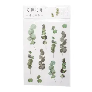 Flower Pattern Waterproof Self Adhesive Hot Stamping Stickers