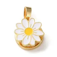 Rotatable Brass Enamel Pendants