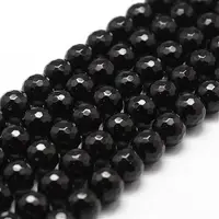 Natural Dyed & Heated Black Onyx Beads Strands