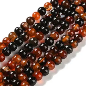 Natural Striped Agate/Banded Agate Beads Strands