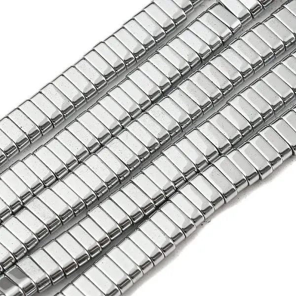 Electroplated Non-magnetic Synthetic Hematite Beads Strands