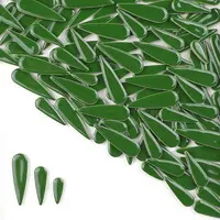 3 Styles Teardrop Shape Porcelain Mosaic Tiles