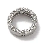 Rack Plating Brass with Cubic Zirconia Bead Frame