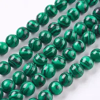 Synthetic Malachite Beads Strands