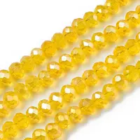 Electroplate Glass Beads Strands