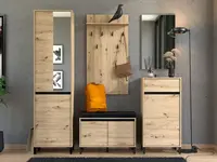 Předsíňová sestava april - dub, černá