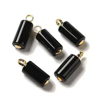 Natural Black Onyx(Dyed & Heated) Pendants
