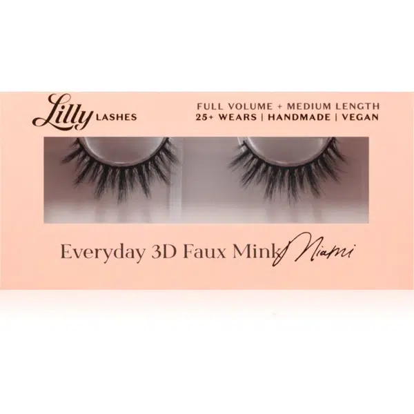 Lilly Lashes Everyday 3D Faux Mink umělé řasy typ Everyday Miami 1 pár