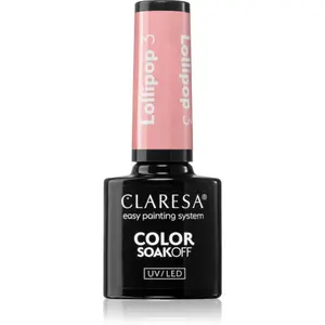 Claresa SoakOff UV/LED Color Lollipop gelový lak na nehty odstín 3 5 g