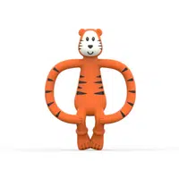 Matchstick Monkey Animal Collection zubní kartáček s kousátkem Tiger 1 ks