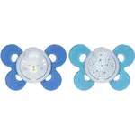 Chicco Physio Comfort Night 16-36 m dudlík Cat/Stars 2 ks