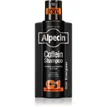 Alpecin Coffein Shampoo C1 Black Edition kofeinový šampon pro muže stimulující růst vlasů 375 ml