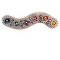 Zopa Silicone Bamboo Puzzle Cog Wheels aktivity hračka 1 ks