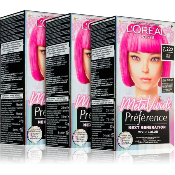 L’Oréal Paris Préférence Meta Vivids semipermanentní barva na vlasy
