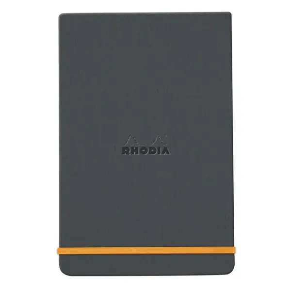Zápisník Rhodia s pevnými deskami 9x14cm – Titanium