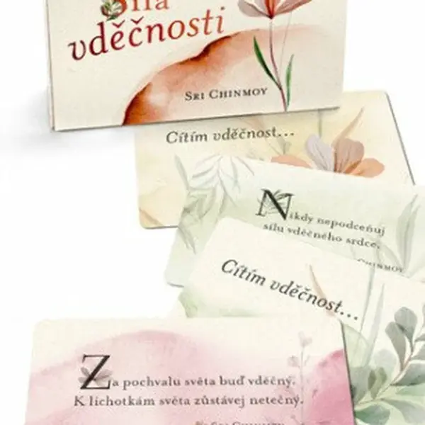 Síla vděčnosti - karty - Sri Chinmoy