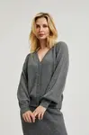 Marisse Women's Sweater Z-Sw-4531 Grey Mel
