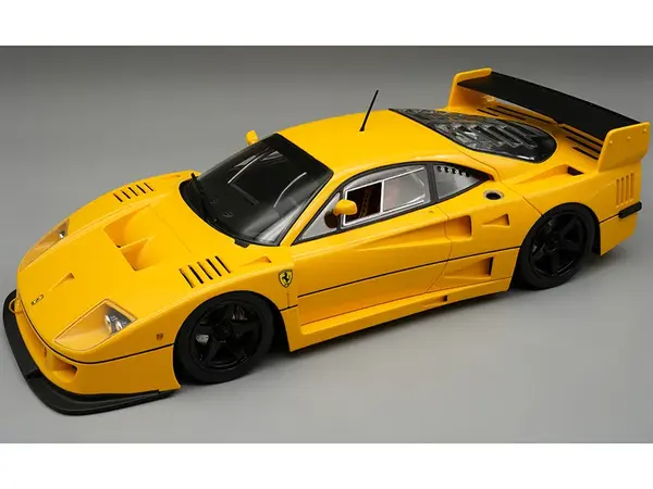 Ferrari F40 LM Modena Yellow with Black 5 Spoke Rims "Press Version" (1996) "Mythos Series" Limited Edition to 45 pieces Worldwide 1/18 Model Car by