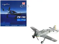 Focke-Wulf FW 190A-3 Fighter Aircraft "III/JG 2 Commander Hptm. Hans Hahn WWII" German Luftwaffe "Air Power Series" 1/48 Diecast Model by Hobby Maste