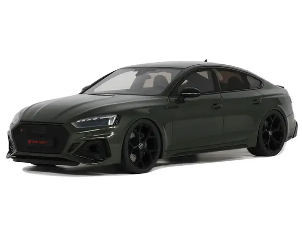 2023 Audi RS 5 Competition Dark Green Metallic 1/18 Model Car by GT Spirit