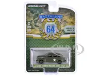 1942 Ford Fordor Deluxe "Army Staff Car" Matt Olive Green "Battalion 64" Series 4 1/64 Diecast Model Car by Greenlight