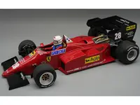 Ferrari 126 C4-M2 28 Rene Arnoux Formula One F1 "European GP" (1984) with Driver "Mythos Series" Limited Edition to 80 pieces Worldwide 1/18 Model Ca