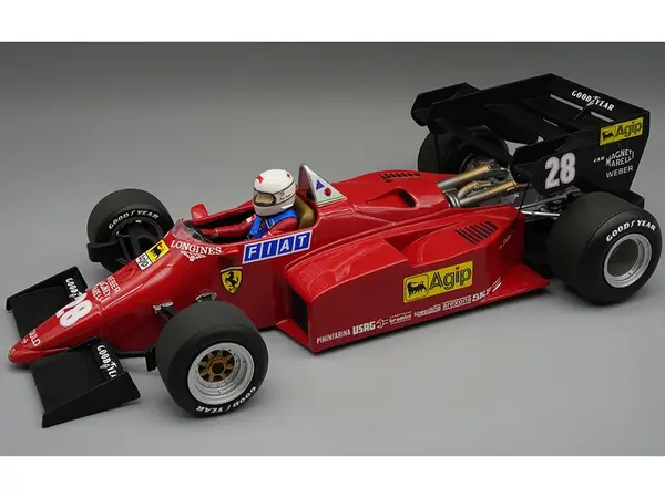Ferrari 126 C4-M2 28 Rene Arnoux Formula One F1 "European GP" (1984) with Driver "Mythos Series" Limited Edition to 80 pieces Worldwide 1/18 Model Ca