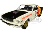 1966 Ford Mustang Fastback 22 Off White and Black with Red and Yellow Stripes "Hurst Shifters" Limited Edition to 6000 pieces Worldwide 1/24 Diecast
