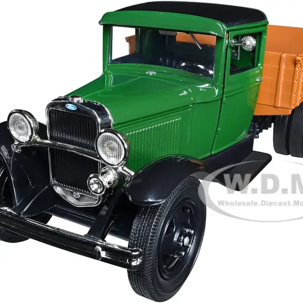 1931 Ford Model AA Pickup Truck Dark Green and Black "Platinum Collection" Series 1/24 Diecast Model Car by Motormax