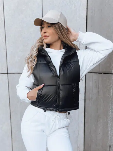 Dámská prošívaná vesta CEDAR Barva černá DSTREET