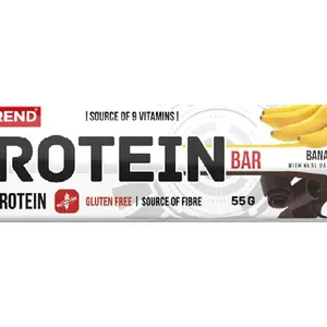 Nutrend Protein Bar banán v hořké čokoládě 55 g