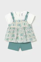 Dětská bavlněná souprava Mayoral tyrkysová barva, 1229