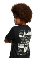 Dětské bavlněné tričko adidas Originals černá barva, s potiskem, JD1278