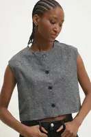 Vesta Answear.LAB šedá barva, oversize