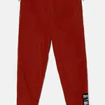Dětské tepláky Jack Wolfskin hnědá barva, hladké, A60303