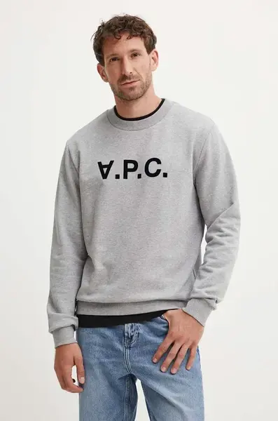 Bavlněná mikina A.P.C. sweat standard grand vpc GOTS