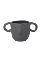 Květináč ferm LIVING Mus Plant Pot S šedá barva